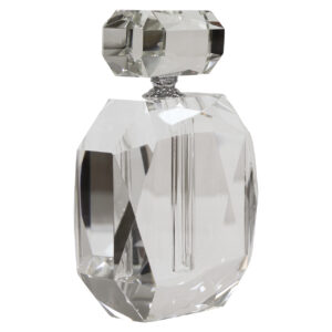 Transparent glass bottle—a decorative object for the home.
