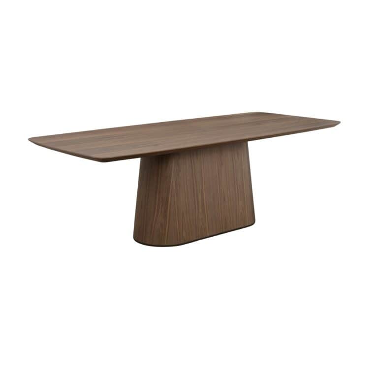 Eettafel Windsor walnut 230 in eikenhout, modern design voor eetkamers.
