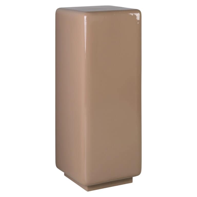 Elegante Säule „Mocha Mousse“ mit glänzender Oberfläche für den Innenbereich.