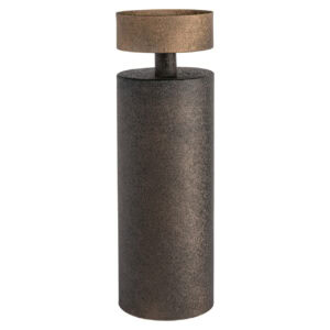 Grande « Bougeoir » antique en bronze au style moderne.