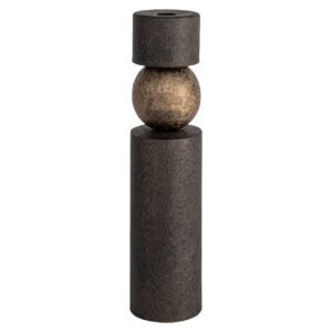 Large antique bronze Candle holder a modern look.