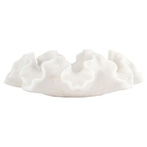 Witte Lola schaal, modern design, decoratie, interieuraccessoire.