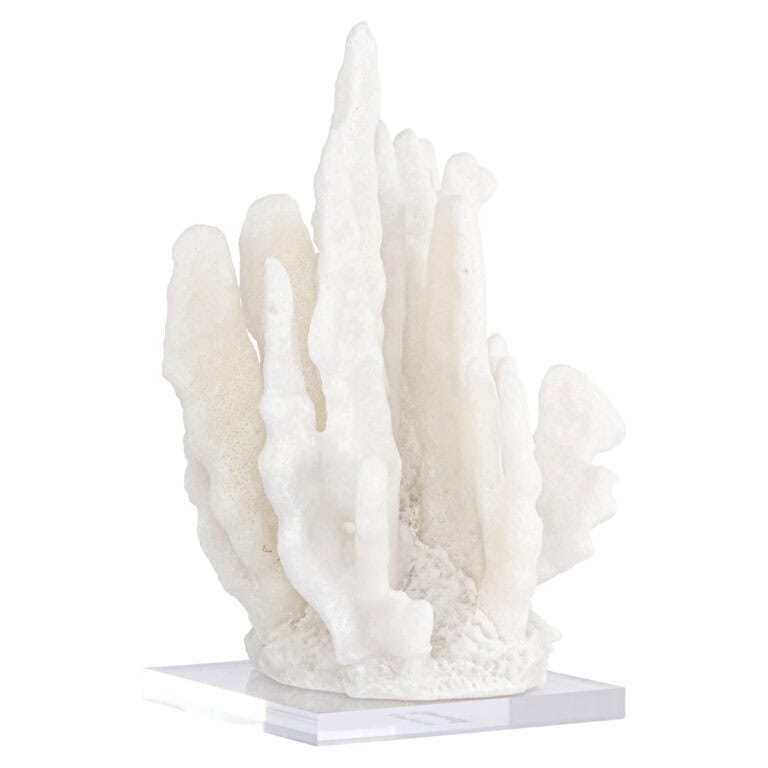 Wit decoratief object Lilly white voor interieurdecoratie.