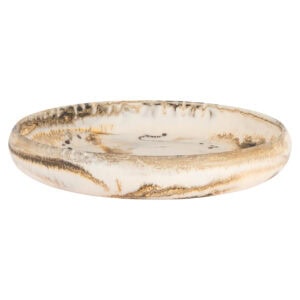 Daisy beige Bowl, decorative tableware piece for home decor.