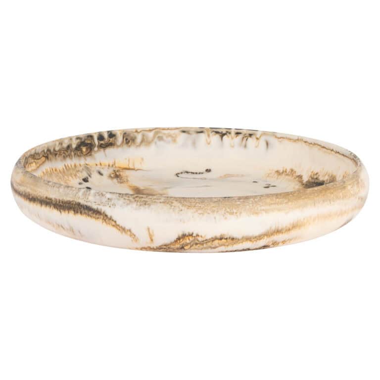 Daisy beige Bol, objet décoratif de table pour la maison.