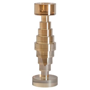 Candle holder  Champagne Candle holder , modern design, gold-colored, decorative for the home.