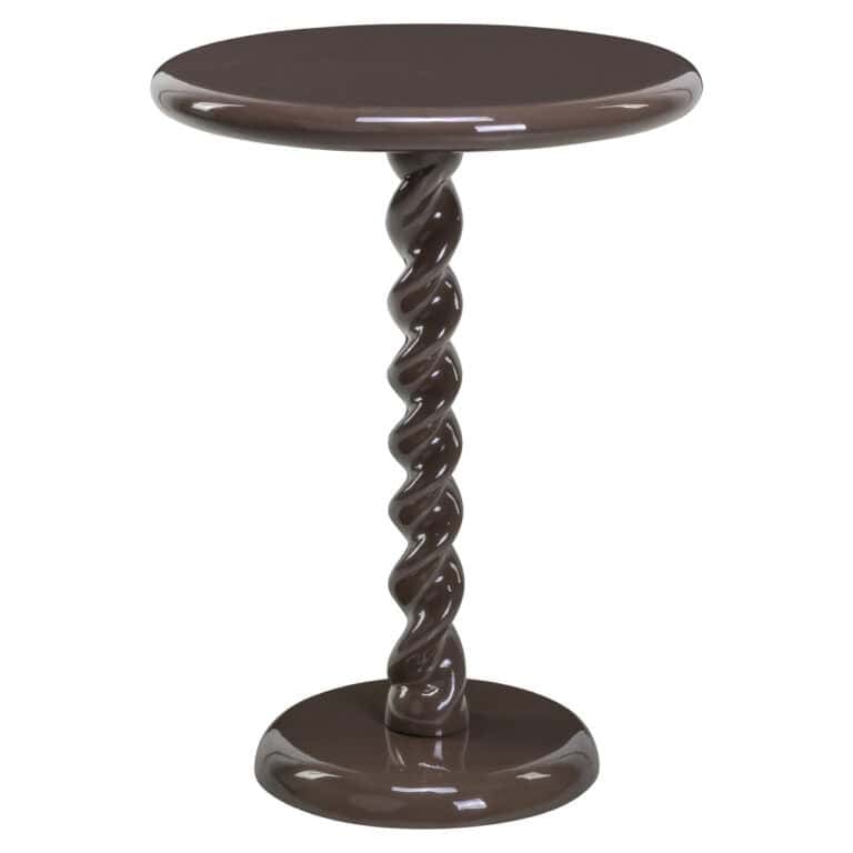 Eleganter Beistelltisch in der Ausführung „Chestnut“ mit gedrechselten Beinen.