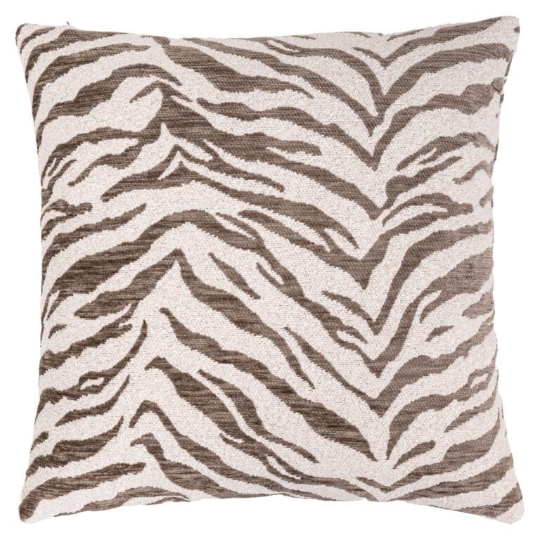 Taupe  Cushion for stylish interior decor.