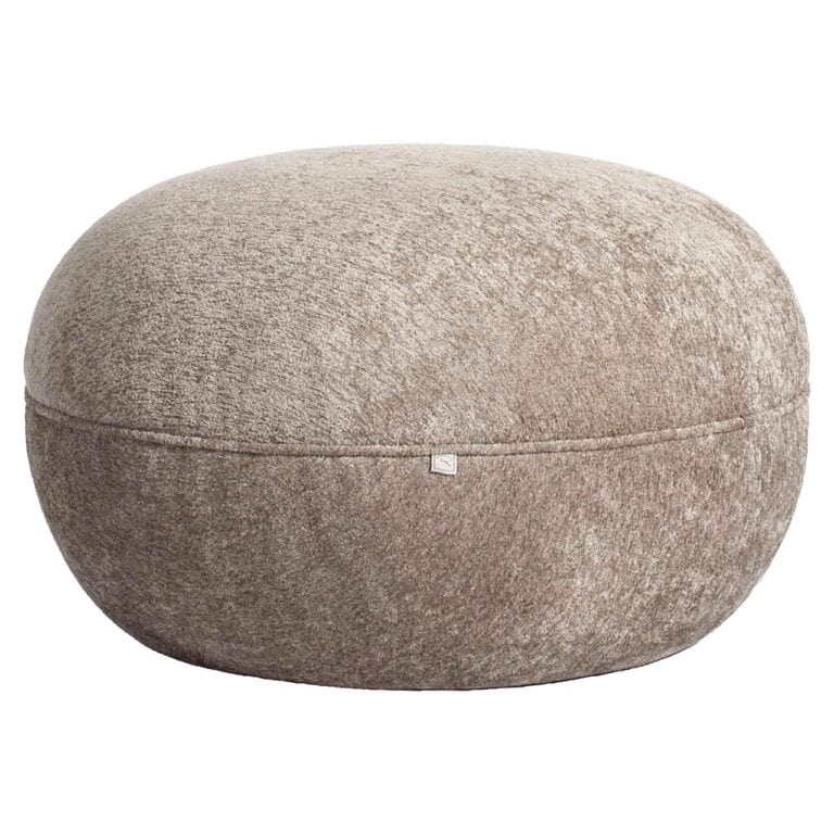 Jace be easy zand poef en voetenbank voor modern interieur.