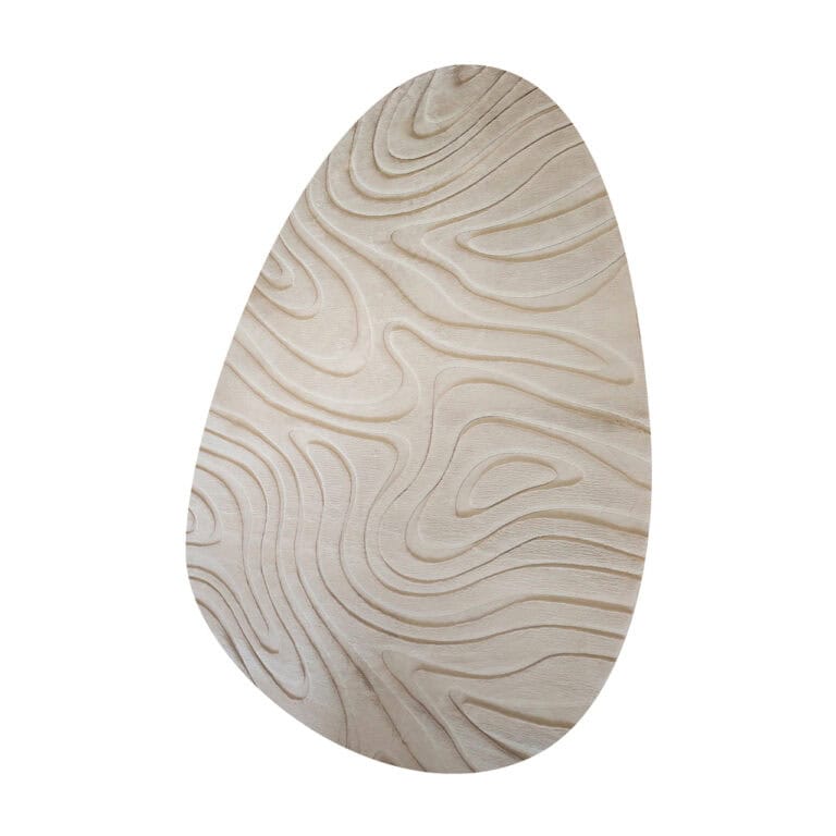 Einzigartiges Dekorationsobjekt aus Holz mit natürlichen Mustern.