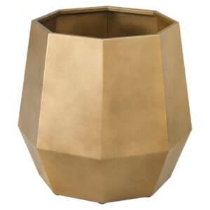 Bronzen plantenbak Axis in medium formaat, modern design.