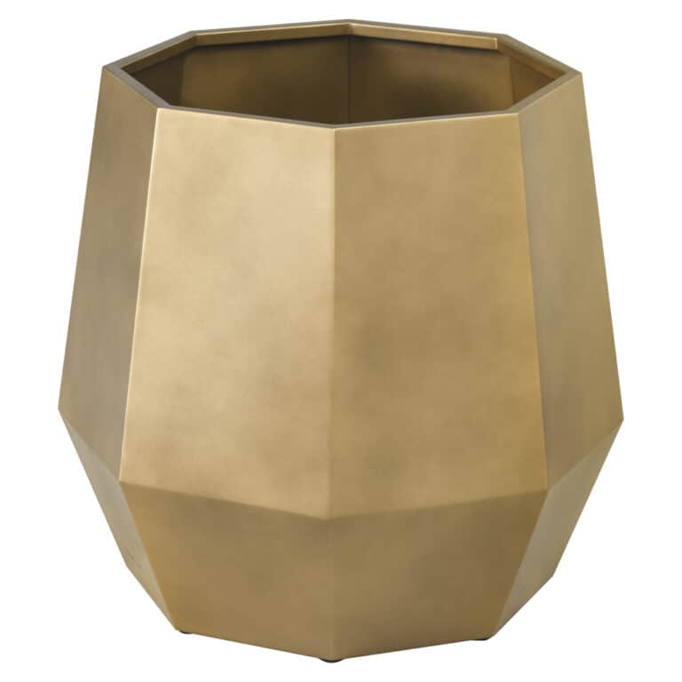 Bronzen plantenbak Axis in medium formaat, modern design.