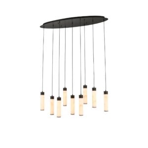 Elegante moderne hanglamp met meerdere lichtbronnen voor stijlvolle verlichting.