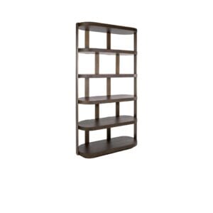 Modernes Bücherregal aus Holz mit mehreren Regalböden zur Inneneinrichtung.