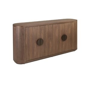 Elegantes Holz Anrichte t mit runden Griffen für moderne Einrichtungen.