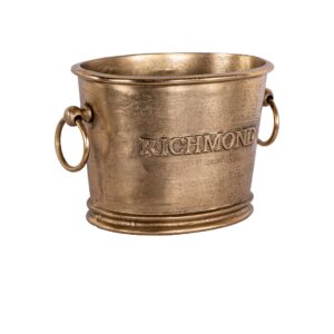 Gouden plantenbak met RICHMOND-merk, decoratief en elegant design.