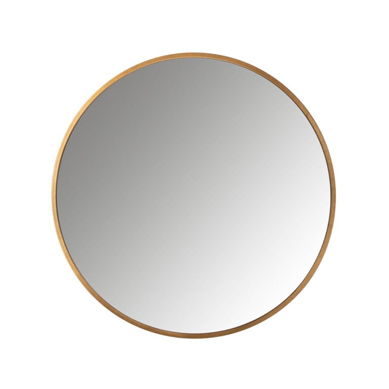 Miroir s avec bordure dorée pour la décoration d'intérieur.