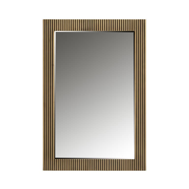 Miroir e doré avec cadre en bois pour la décoration d'intérieur.