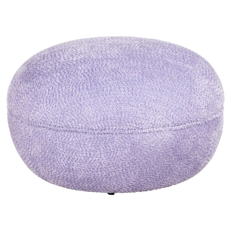 Pouf et repose-pieds « Lavande » de la collection « Jace » pour un coin salon confortable.