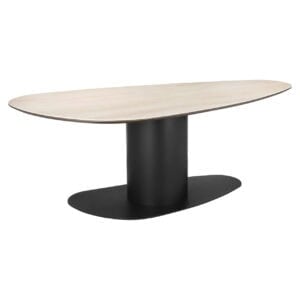 Eettafel Ritz zwart en hout, modern design voor eetkamer.