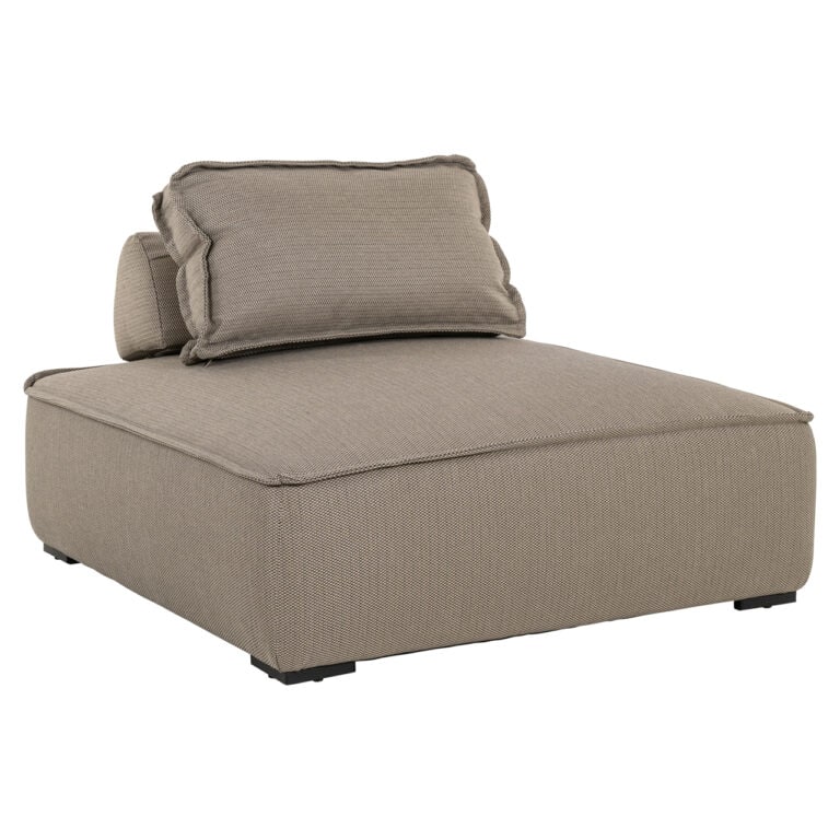 Taupe Salon d'extérieur « Chaise » Jondal avec coussins pour une utilisation confortable en extérieur.