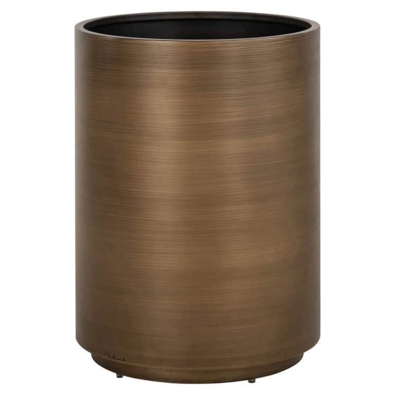 Brushed Jardinière dorée Dira 45Ø pour l'intérieur et l'extérieur.