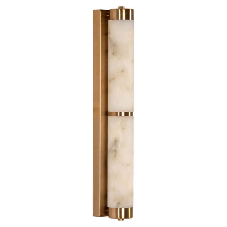 Élégante applique murale Lycke en « gold » et marbre, au design moderne pour l'intérieur.