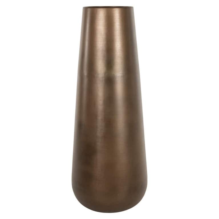 Brass Grand vase « Kenza » à la finition antique, destiné à la décoration d'intérieur.