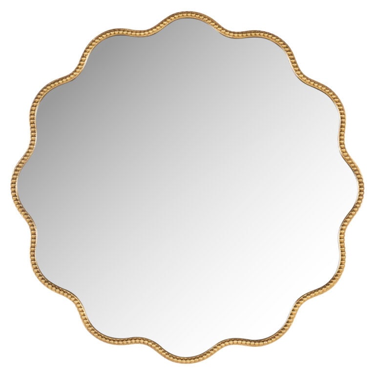 Élégant « Miroir » doré, orné d'un bord raffiné, destiné à la décoration d'intérieur.