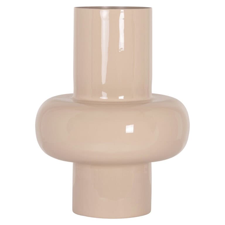 Vase beige moderne d'Richmond Interiors, au design raffiné et élégant.