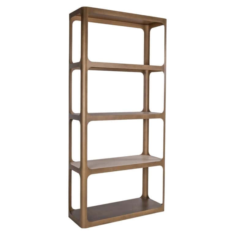 Élégant « Présentoir » Claridge en bois, avec une finition antique « gold ».