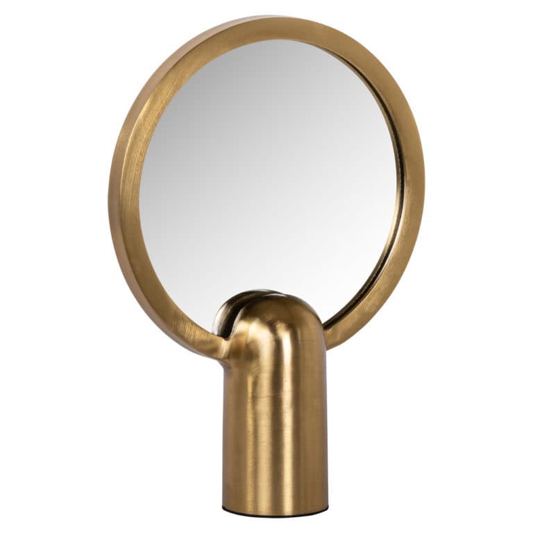 Miroir  en orGaby , de forme arrondie et au style moderne.