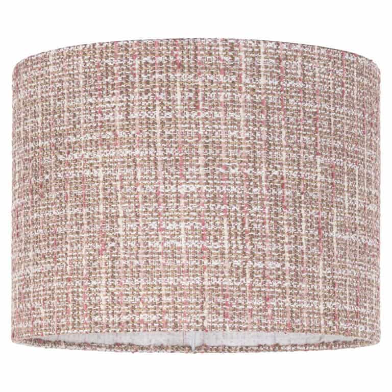 Abat-jour moderne orné d'un motif rose, idéal pour un intérieur tendance.