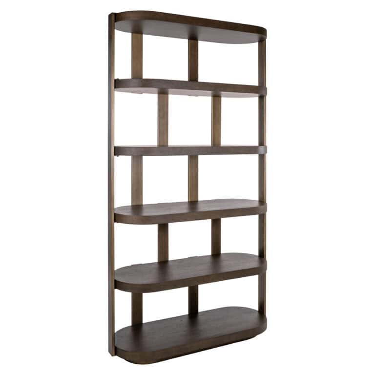 Présentoir s Ellington en bois brun, dotées de plusieurs planches , pour la décoration intérieure.