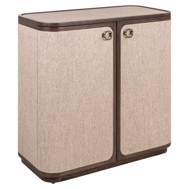 Buffet Willox beige à 2 portes, un meuble à la fois élégant et fonctionnel.