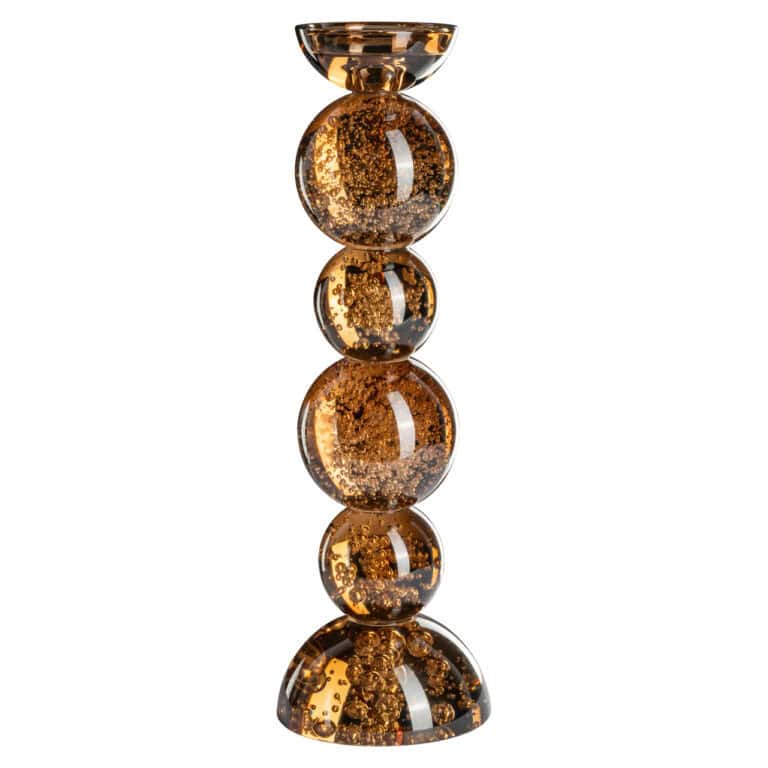 Grande « Bougeoirs » en bronze pailletée, pour la décoration d'intérieur.