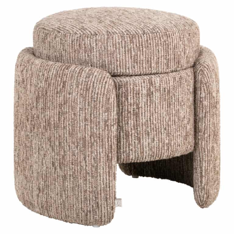 Pouf et repose-pieds Mocca Linear avec espace de rangement.
