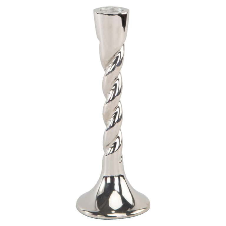 Bougeoir Crillon Silver , petit objet au design élégant, accessoire de décoration haut de gamme.