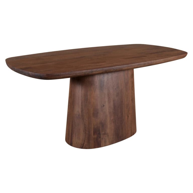 Holz-Thekenpult „Baldwin“ in Spicebrown, modernes Design.