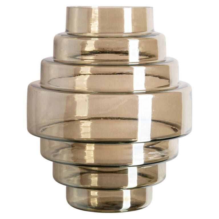 Decoratieve gouden vaas Liosa smoke voor interieurdecoratie.