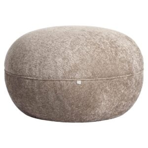 Pouf et repose-pieds « Jace » de couleur sable, confortables et élégants.