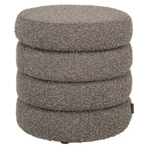 Brown chunky ottoman and footstool for the living room or bedroom.