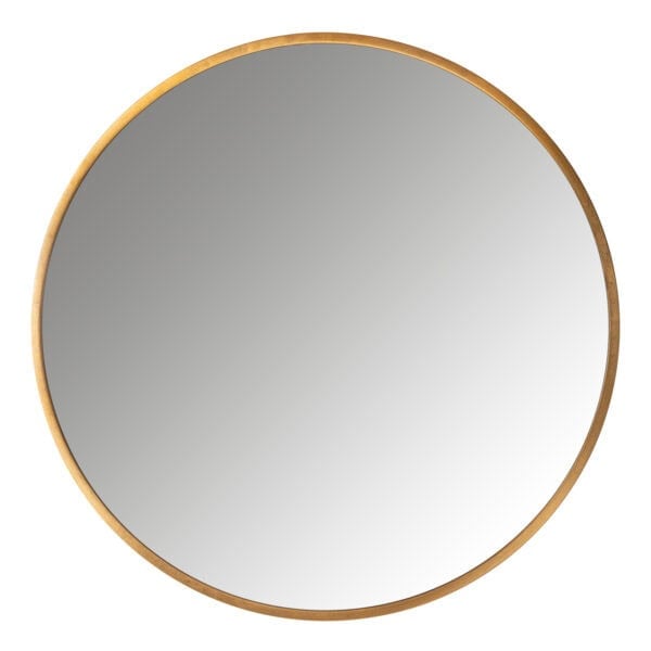 Miroir s ronds en or au design minimaliste pour la décoration d'intérieur.