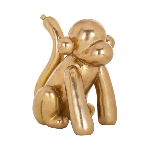 Goldener Zieraffe für die Inneneinrichtung.