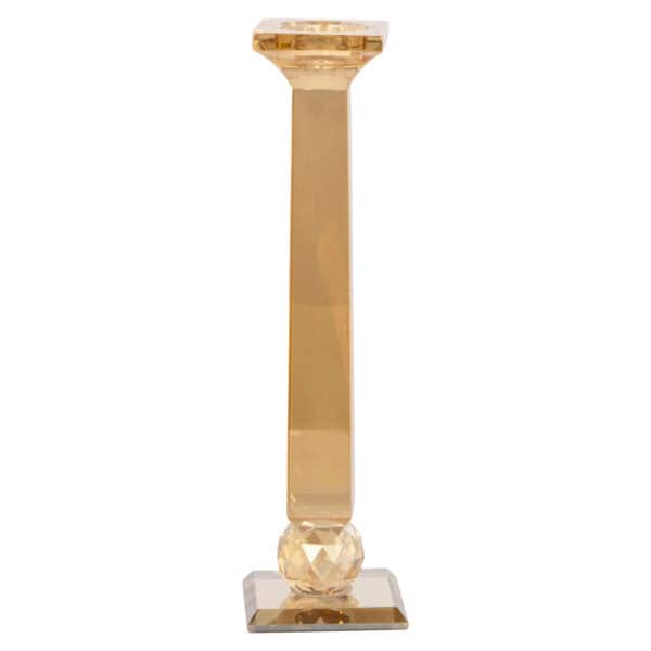 Élégante « Bougeoir » couleur ambre au style moderne, idéale pour la décoration d'intérieur.