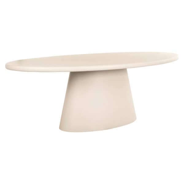 Moderner beiger Esstisch „ Clayton “ mit einzigartigem Design für stilvolle Esszimmer.