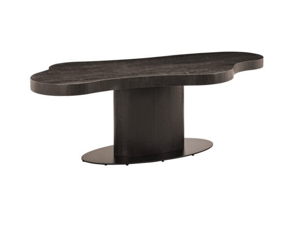 Bogor , a modern dining table in dark brown wood—stylish and spacious.