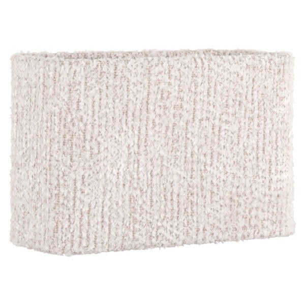 Abat-jour beige clair de forme rectangulaire pour la décoration d'intérieur.