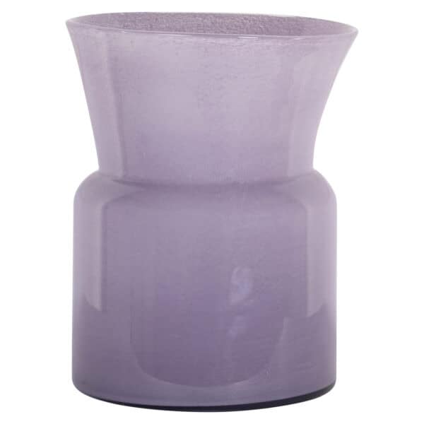 Purple ceramic vase by Vaas Milano, with an elegant and modern design.