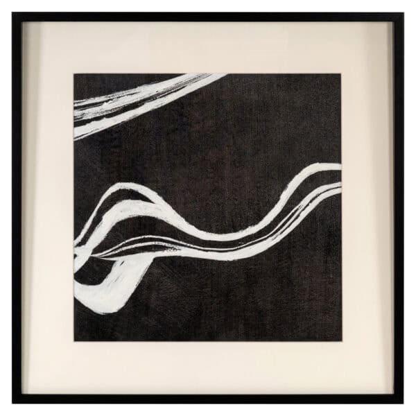 Modern black-and-white abstract wall art for interior decoration.